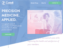 Tablet Screenshot of coriell.com